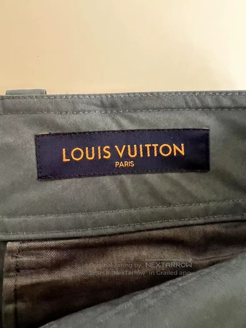 Louis Vuitton Louis Vuitton Blue Lace-Up Pocket Three-Flower Overalls pa Size US 42 / EU 58 - 3 Thumbnail