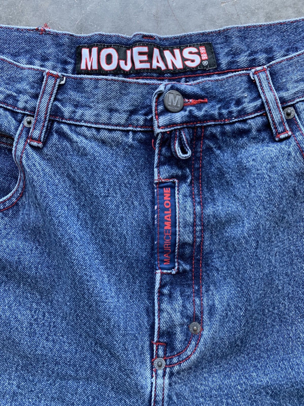 JNCO × Southpole × Vintage Vintage Y2K Maurice Malone MOJEANS Baggy Jeans Size US 38 / EU 54 - 4 Thumbnail