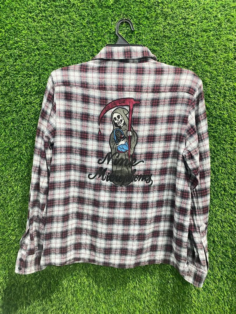 Designer × Vintage Vintage Nine Microphones Long Sleeve Shirt Size US M / EU 48-50 / 2 - 2 Thumbnail