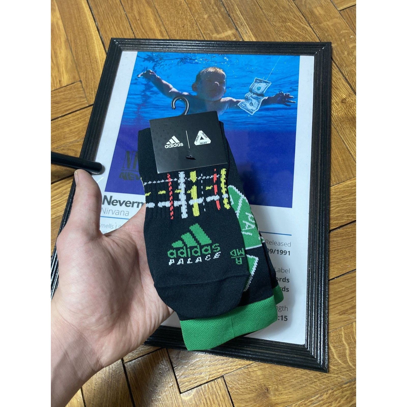 Adidas Palace Sportswear Adidas x Palace Long Socks Black Deadstock Grailed