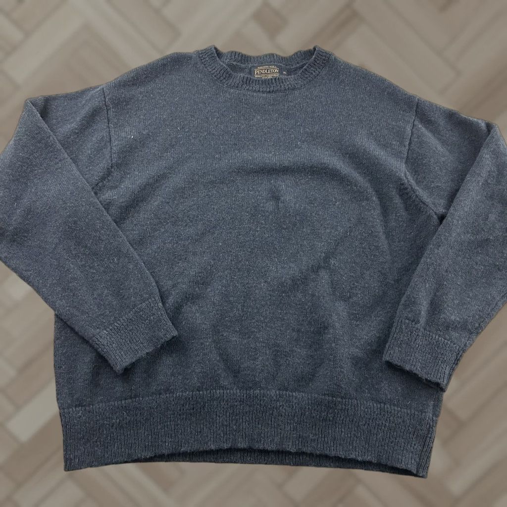 Pendleton Pendleton Pullover Wool Sweater Men's XL Blue Crew Neck Shirt Sweater Mens XL Blue Pullover Wool Pendleton Size US XL / EU 56 / 4 - 1 Thumbnail