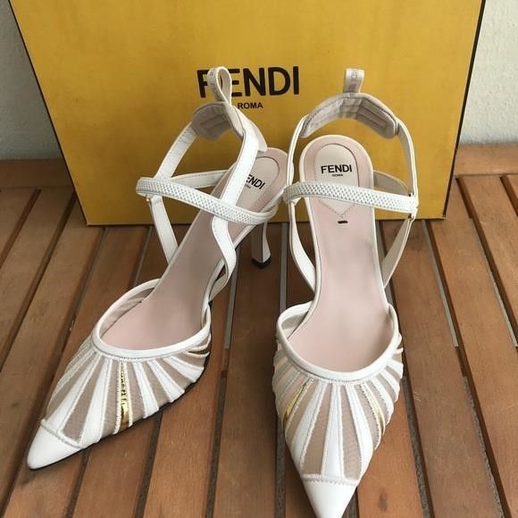 Fendi New Authentic FENDI Colibri Lite Mixed Media Pump","descript Size US 6 / IT 36 - 7 Thumbnail