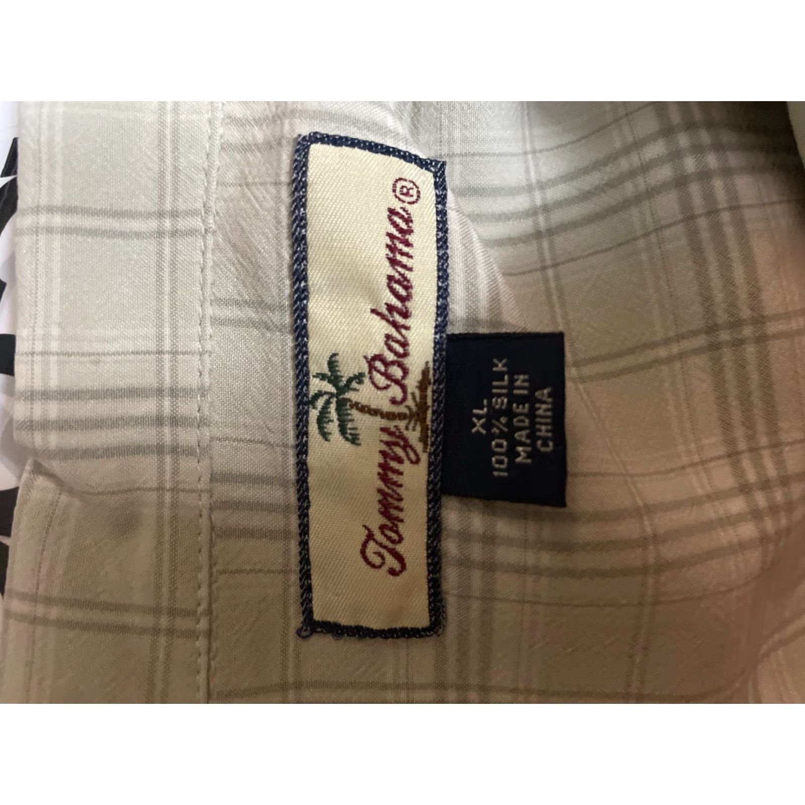 Tommy Bahama Tommy Bahama Dress Shirt Mens XL Plaid Cotton Button-Up Short Sleeve Collared Button Pocket Logo Multicolor Regular Shirt Men Tommy Jeans Size 46R - 3 Thumbnail