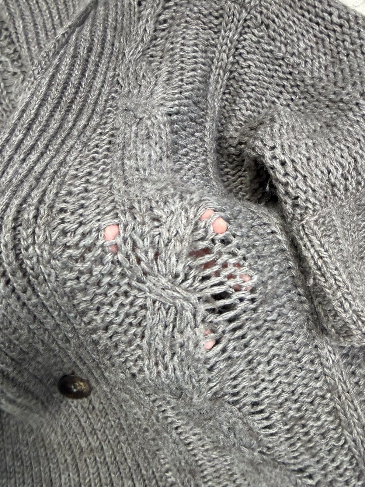 Diesel Diesel Double-Breasted Cable Poncho Mohair Sweater Size XS / US 0-2 / IT 36-38 - 3 Thumbnail