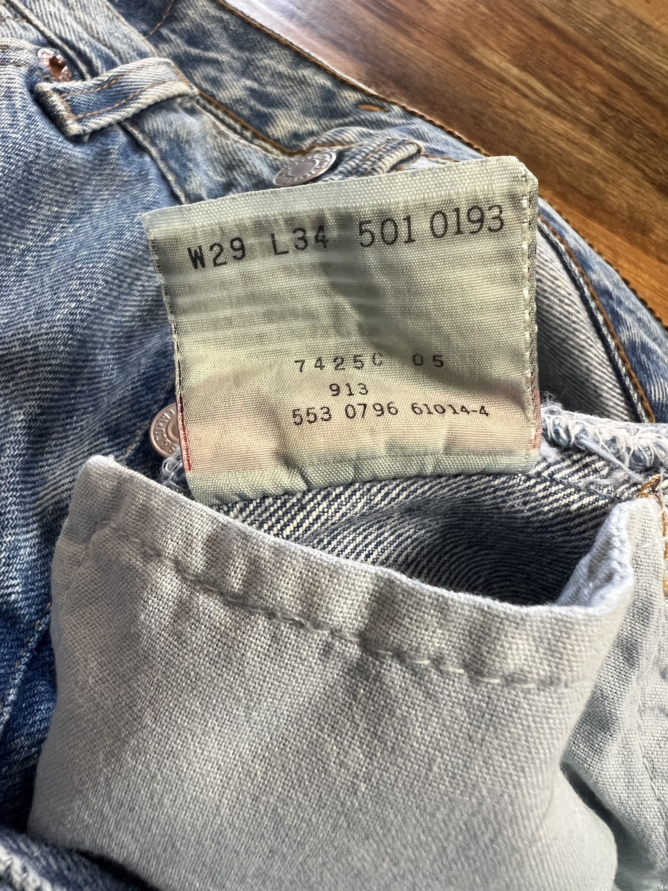 Levi's × Levi's Vintage Clothing × Vintage Vintage 501 Levi's Denim Blue Jean Pants Size US 29 - 9 Thumbnail