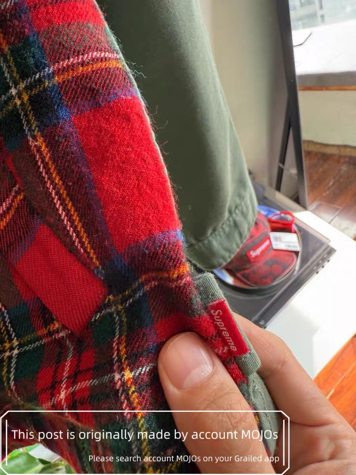 Comme des Garcons SHIRT × Supreme Supreme x Comme Des Garcons Shirt Mix Plaid Military Jacket Size US L / EU 52-54 / 3 - 4 Thumbnail