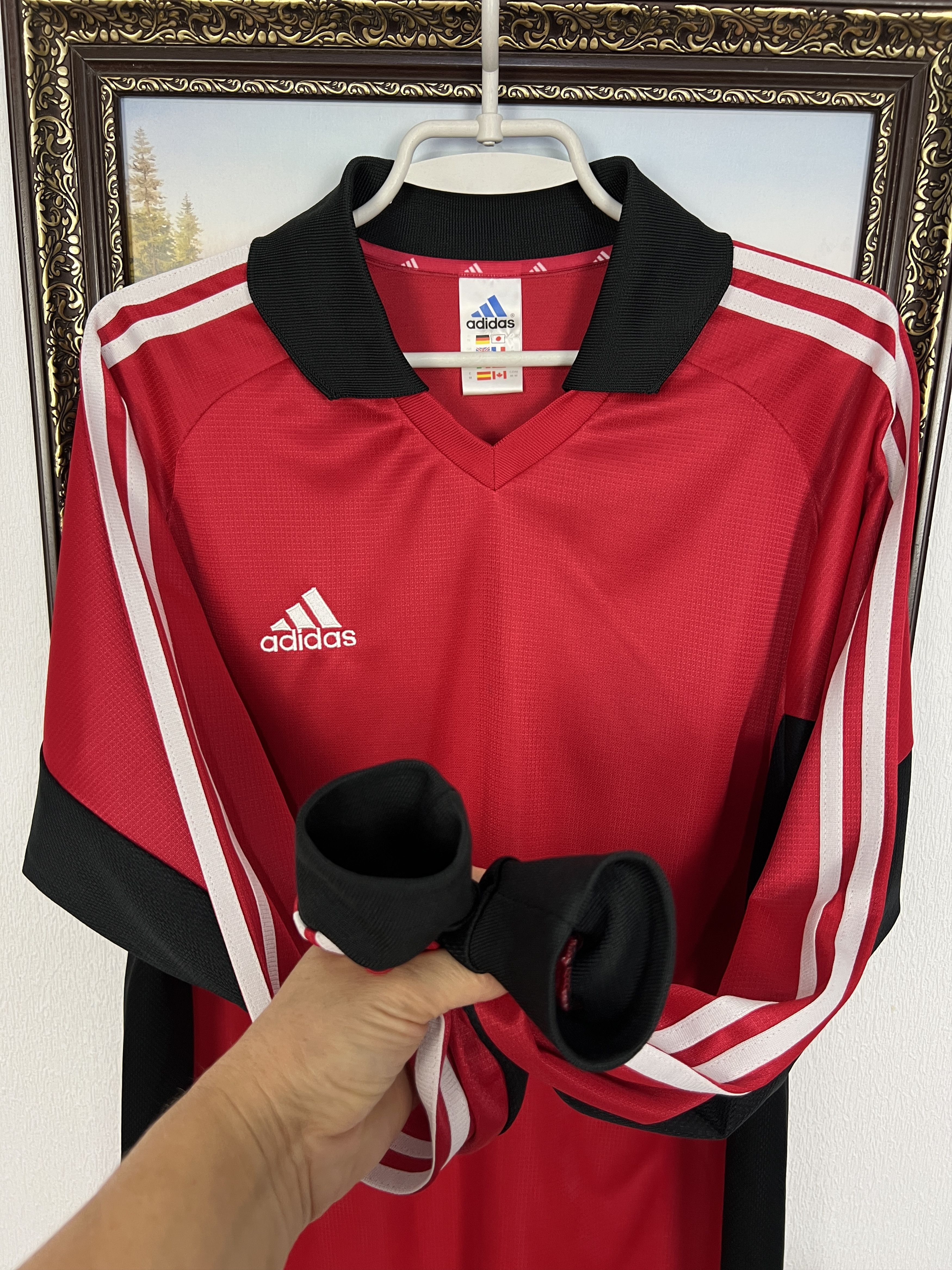 Adidas Vintage Football Template Shirt Soccer Long Sleeve Jersey Size US M / EU 48-50 / 2 - 5 Thumbnail