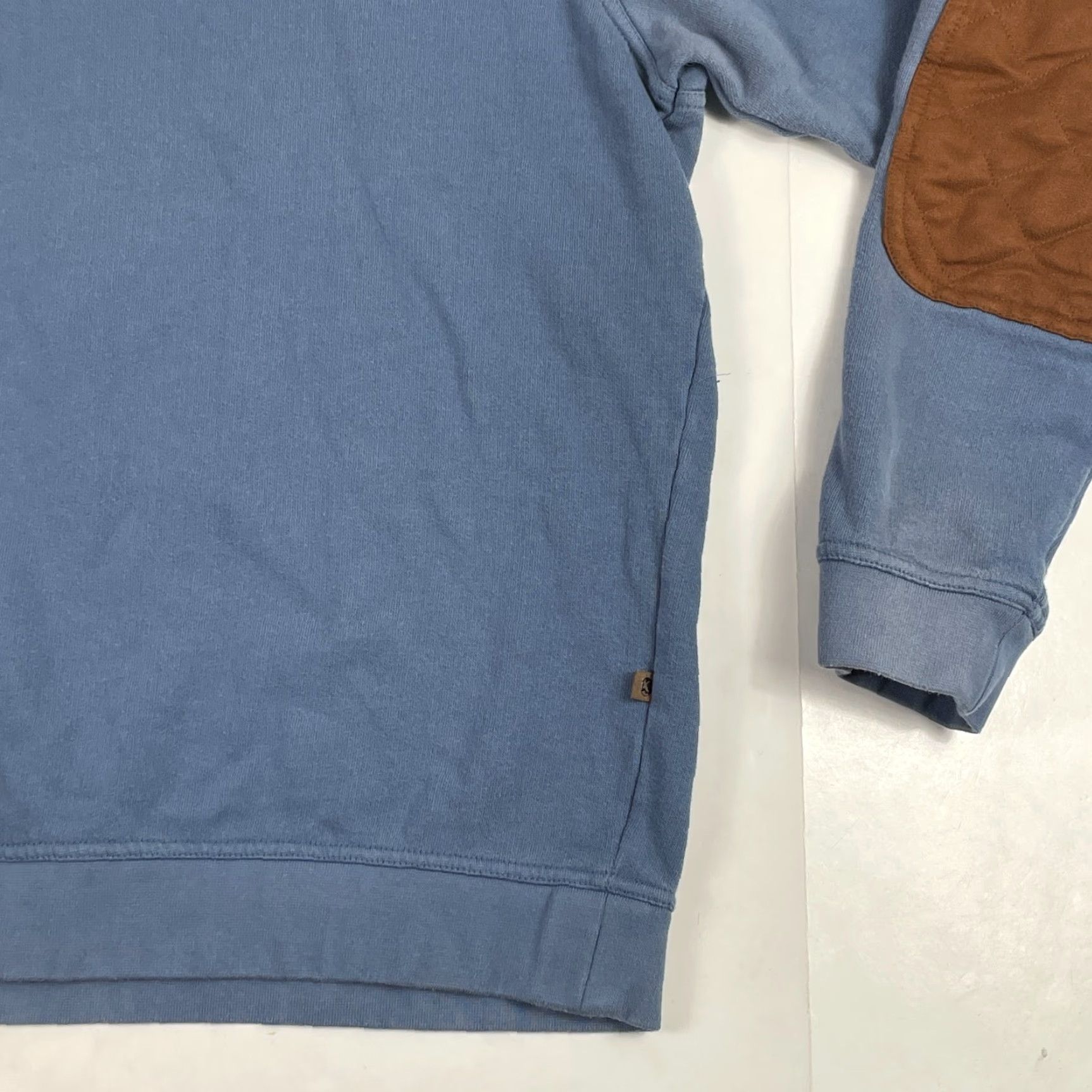 Vintage Gander Mountain Sweater Mens XL Blue 1/4 Zip Elbow Pads Pullover Knit 1/4 Zip Pockets Logo Mock Neck Size US XL / EU 56 / 4 - 4 Thumbnail