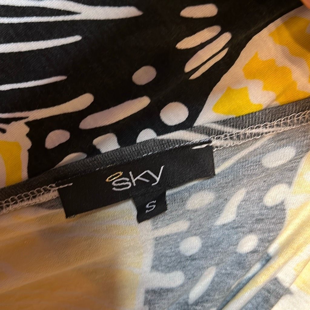 Other NWOT Sky Yellow & Black Tropical Print Maxi Dress S XS (020) Size XS / US 0-2 / IT 36-38 - 11 Thumbnail