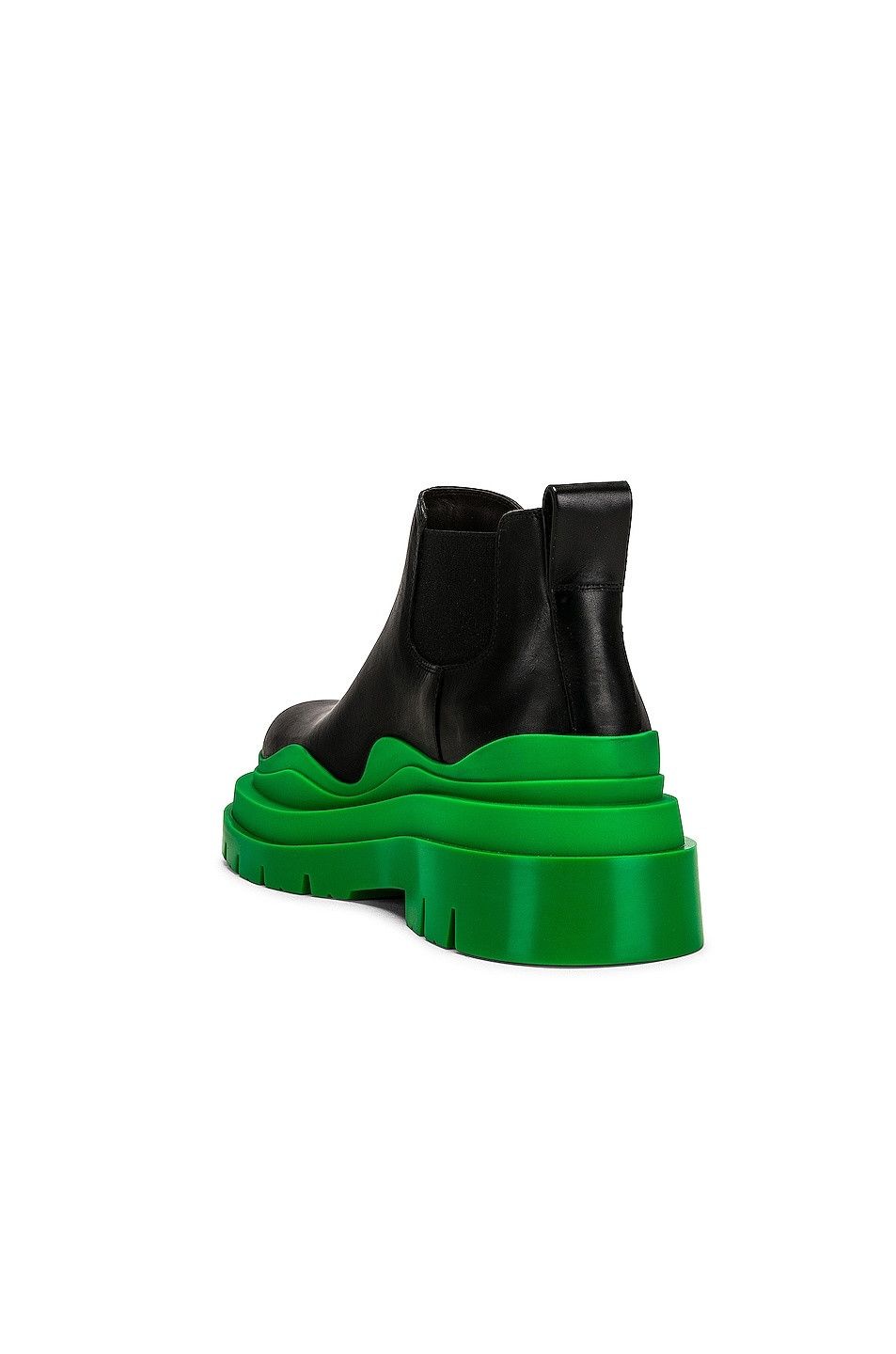 Bottega Veneta o1s1rm1025 Tire Chelsea Ankle Boots in Black Size US 7.5 / IT 37.5 - 3 Thumbnail