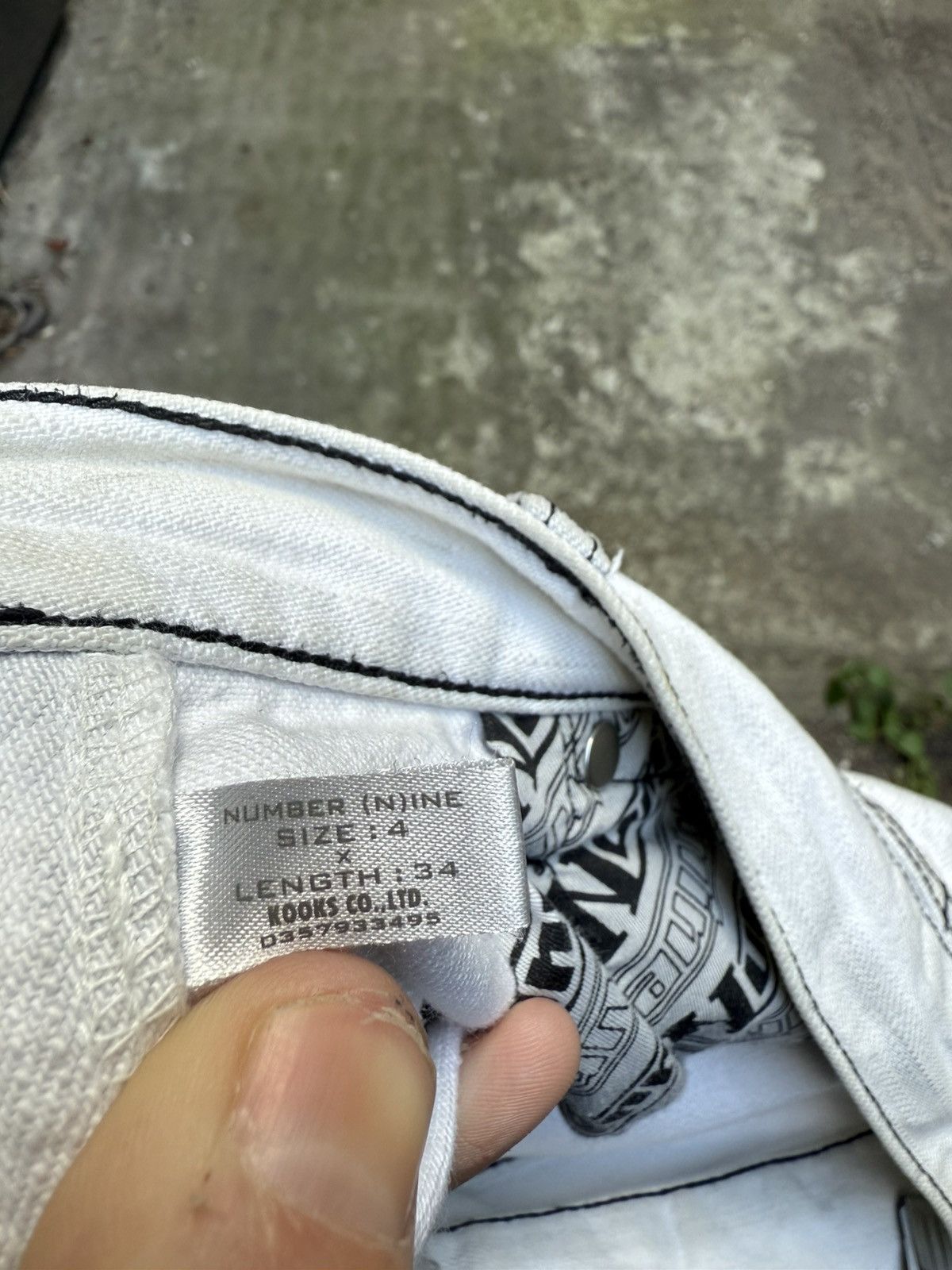 Number (N)ine AW04 Number (N)ine Patches Denim Size US 32 / EU 48 - 6 Thumbnail