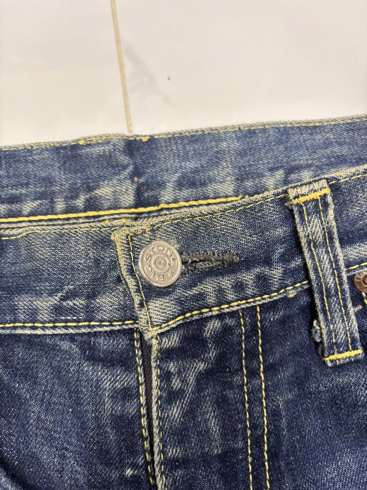 Kapital Vintage Big Stone Talon Zip Distressed Denim Jeans Size US 30 / EU 46 - 9 Thumbnail