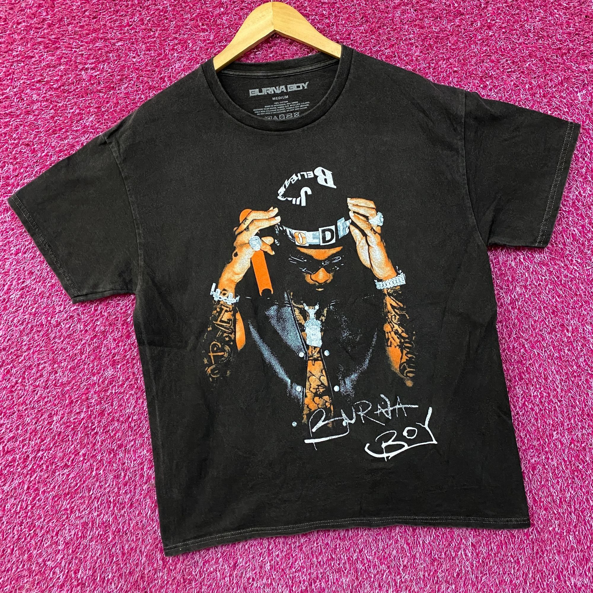 Rap Tees Burna Boy I Told Them Tour Graphic Design T-Shirt Medium Size US M / EU 48-50 / 2 - 3 Thumbnail