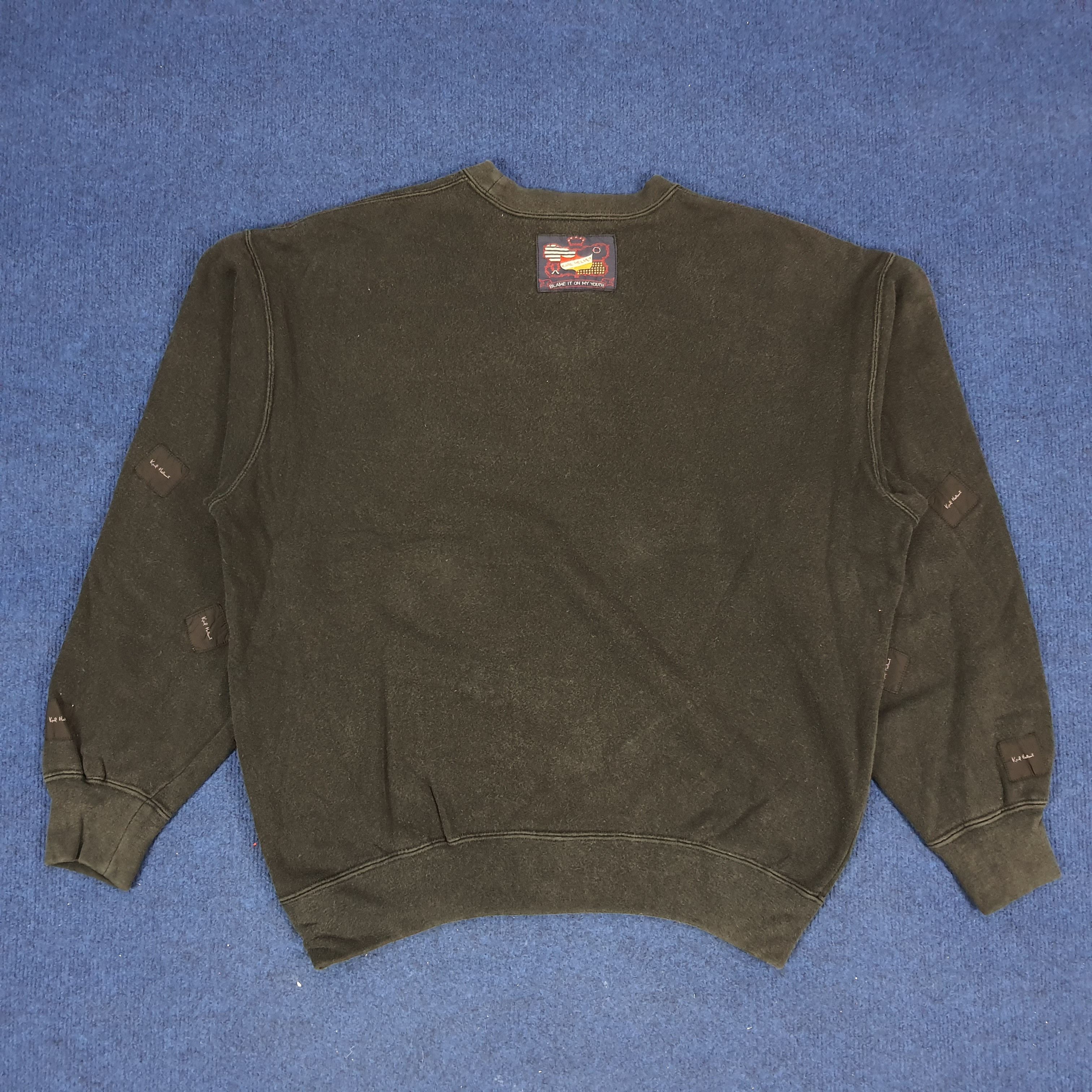 Karl Helmut × Vintage Vintage Karl Helmut Blame Me on My Youth Sweatshirts Size US L / EU 52-54 / 3 - 3 Thumbnail