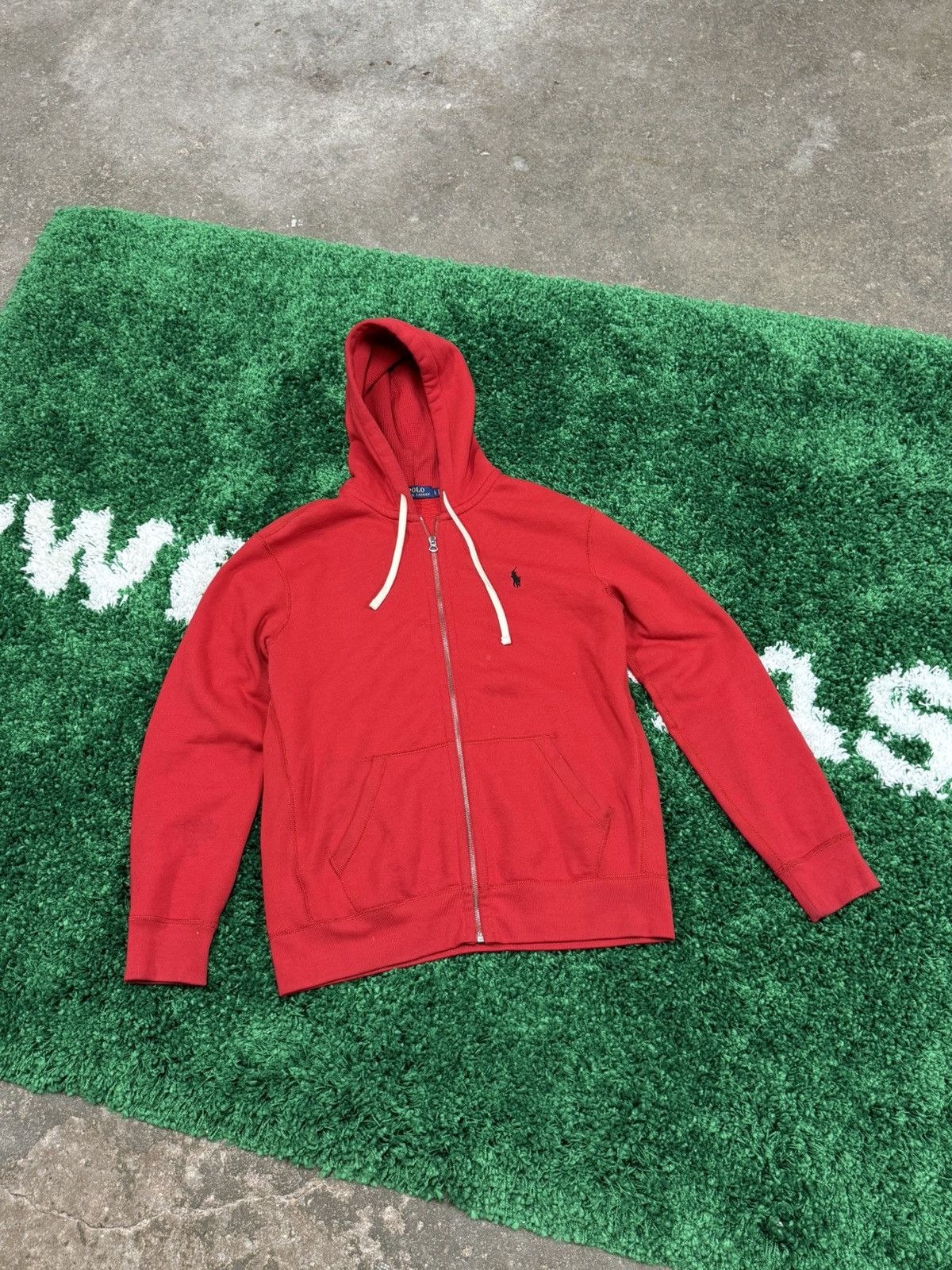 Polo Ralph Lauren Polo Ralph Lauren Big Drawstring Red Hoodie Large PRL Size US L / EU 52-54 / 3 - 1 Thumbnail