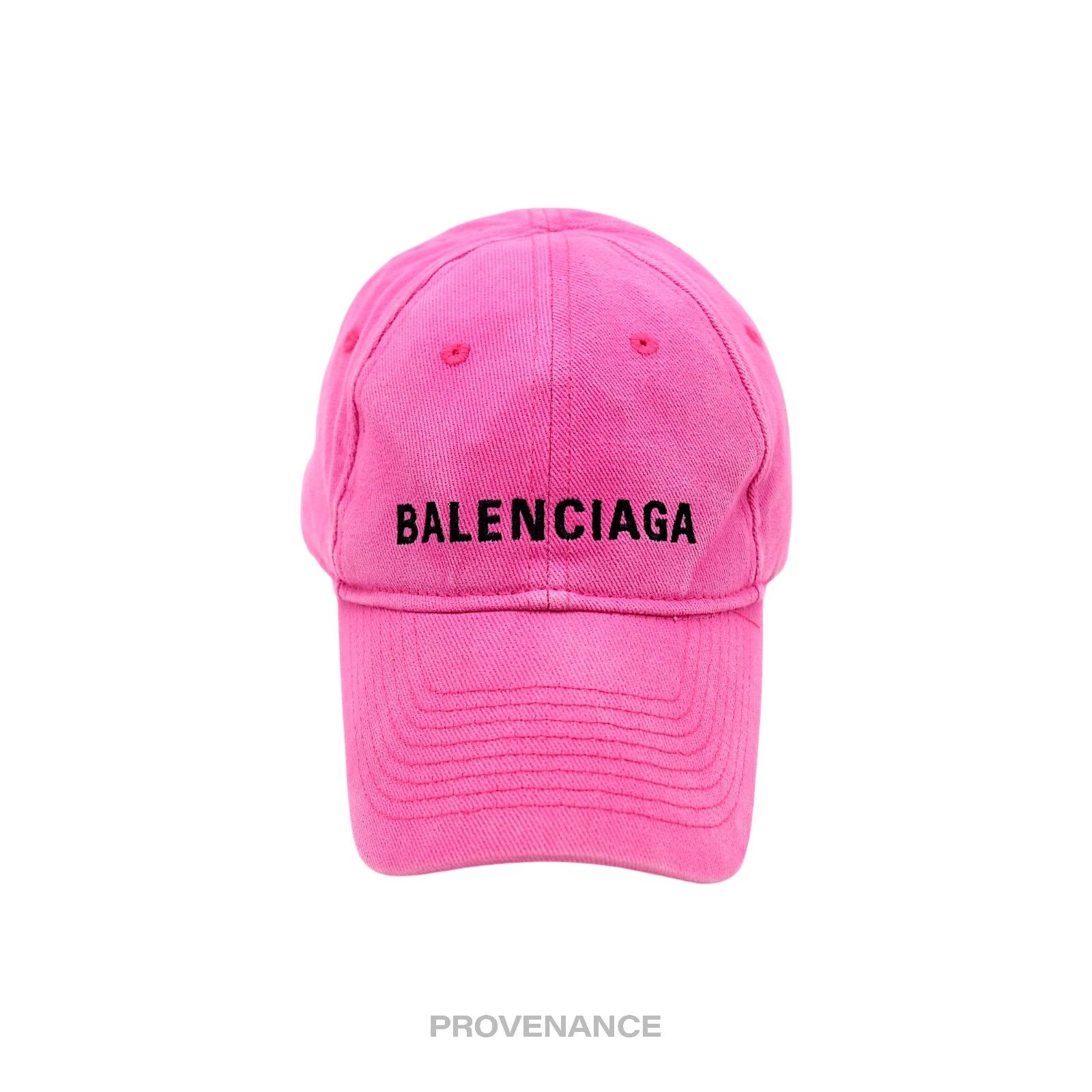 ? Balenciaga Embroidered Logo Cap - Washed Pink