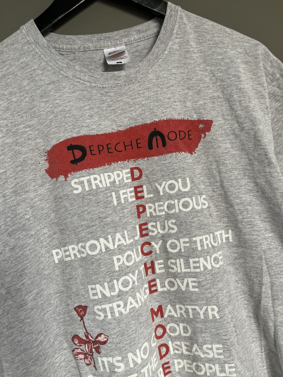 Vintage Depeche Mode All Hits Vintage Gray T-shirt Size US L / EU 52-54 / 3 - 4 Thumbnail