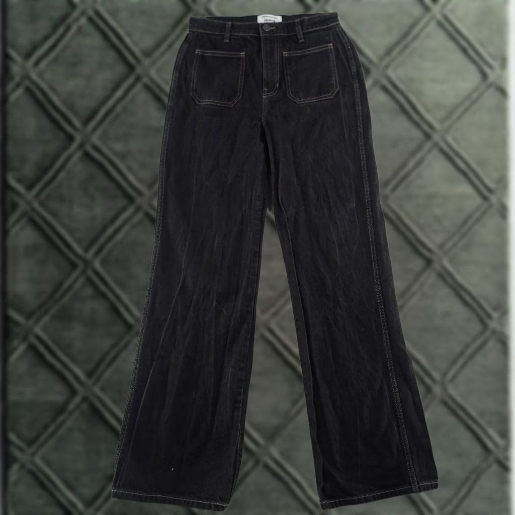 Reformation Reformation Jeans Women's 29X32 Alyssa High Rise Wide Leg Black Denim Jeans Size 29" - 1 Thumbnail