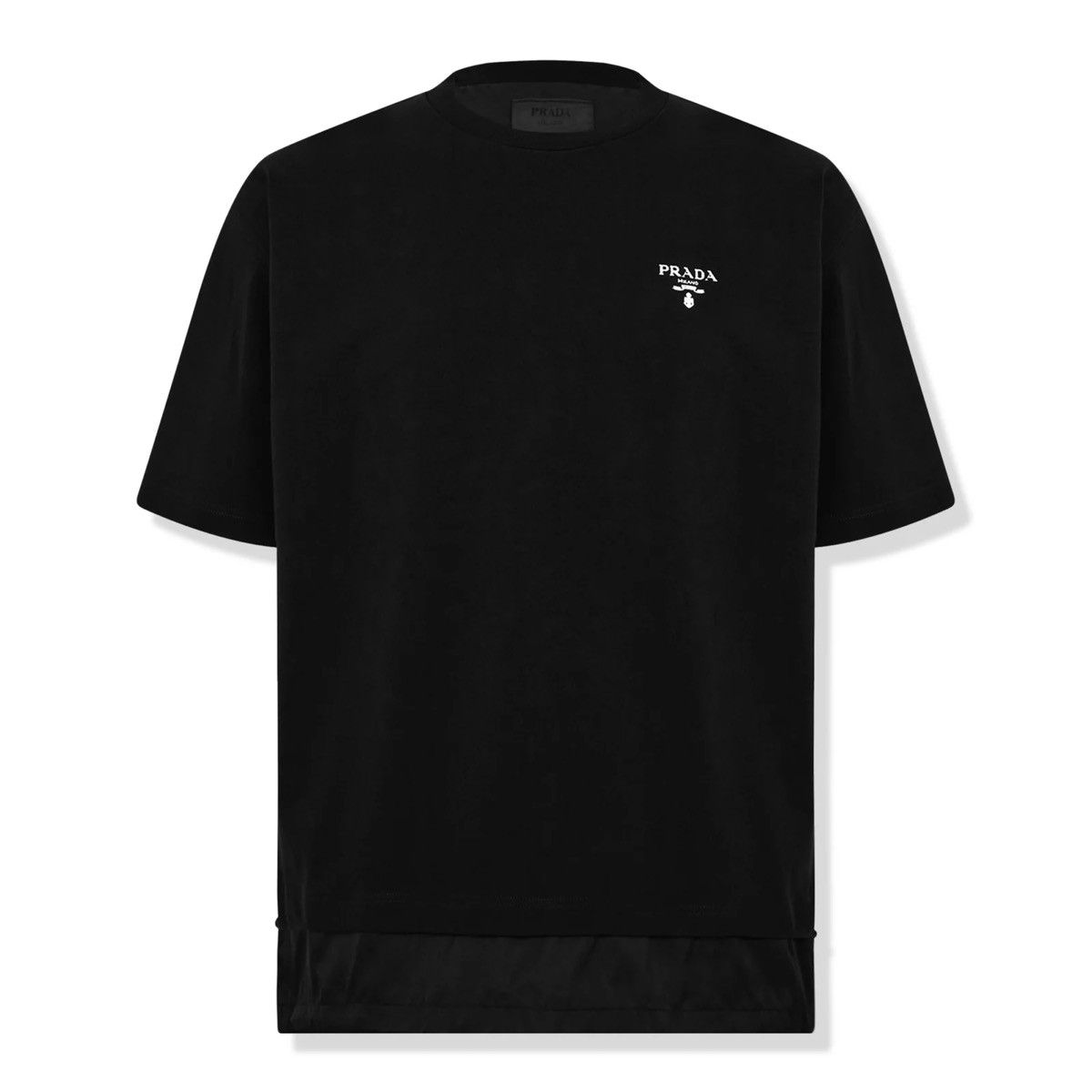 Prada 🔥1500$ Prada Logo Re-Nylon Jersey T Shirt/Prada Logo T shirt Size US L / EU 52-54 / 3 - 1 Thumbnail