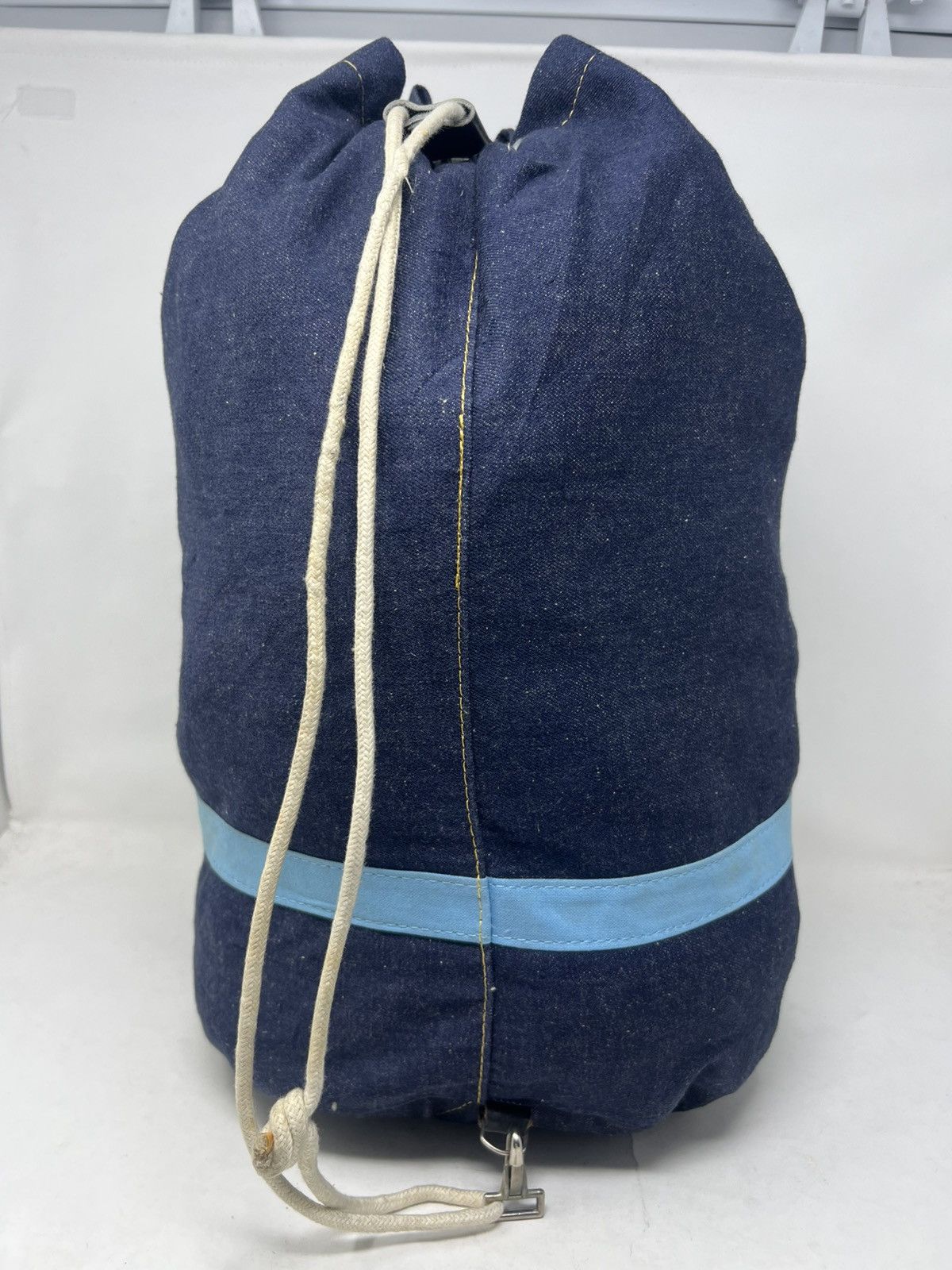 Japanese Brand Vintage Canton X-West Denim Drawstring Bucket Size ONE SIZE - 4 Thumbnail