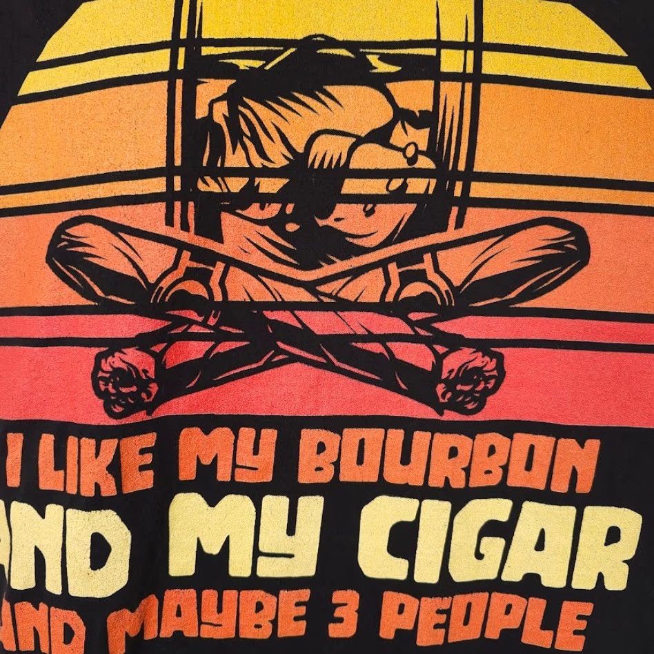 Port & Company I Like My Bourbon T Shirt Mens Size Large Black My Cigar Maybe 3 People Size US L / EU 52-54 / 3 - 3 Thumbnail
