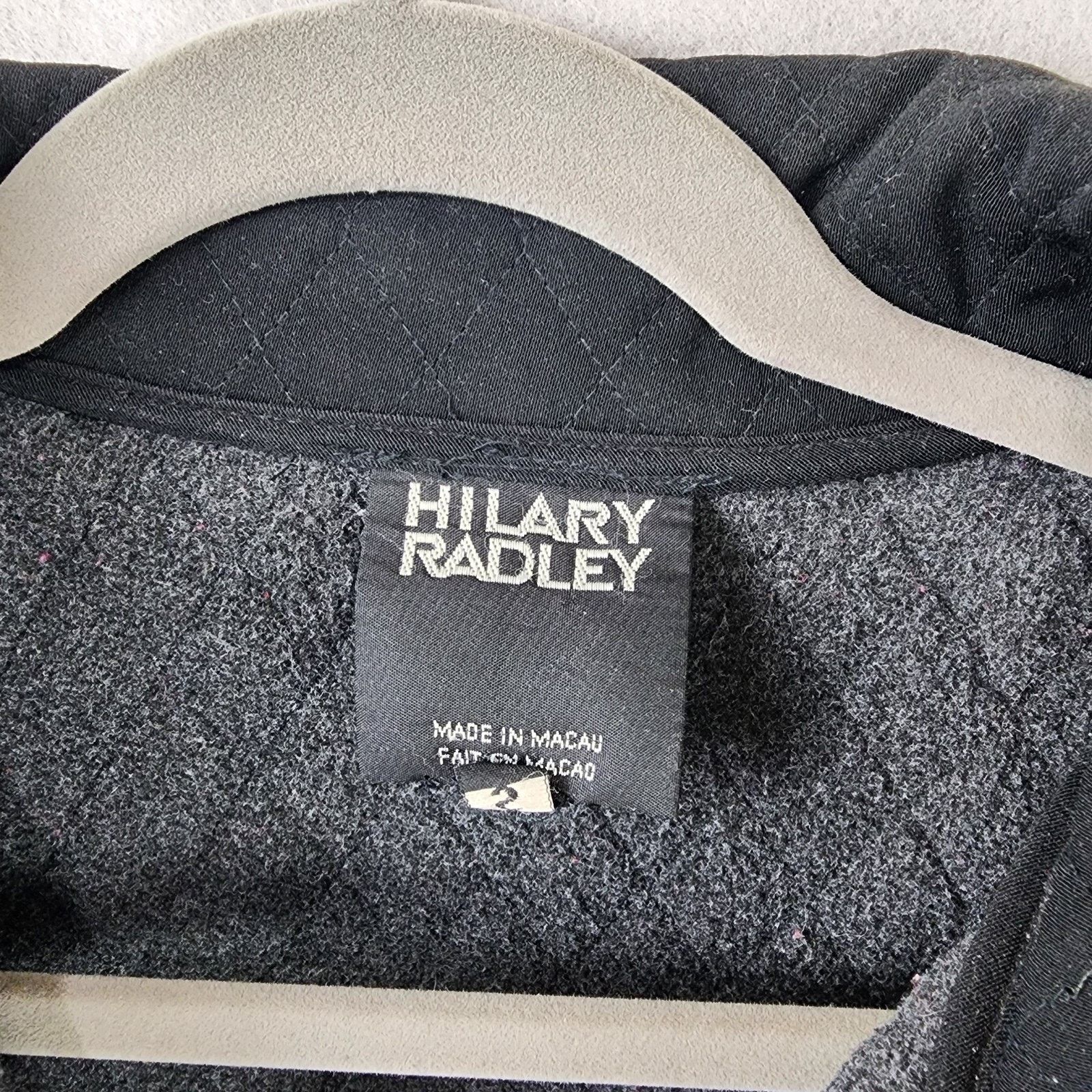 Other Hilary Radley Black Quilted Coat Women Small Snap Closure Size S / US 4 / IT 40 - 9 Thumbnail