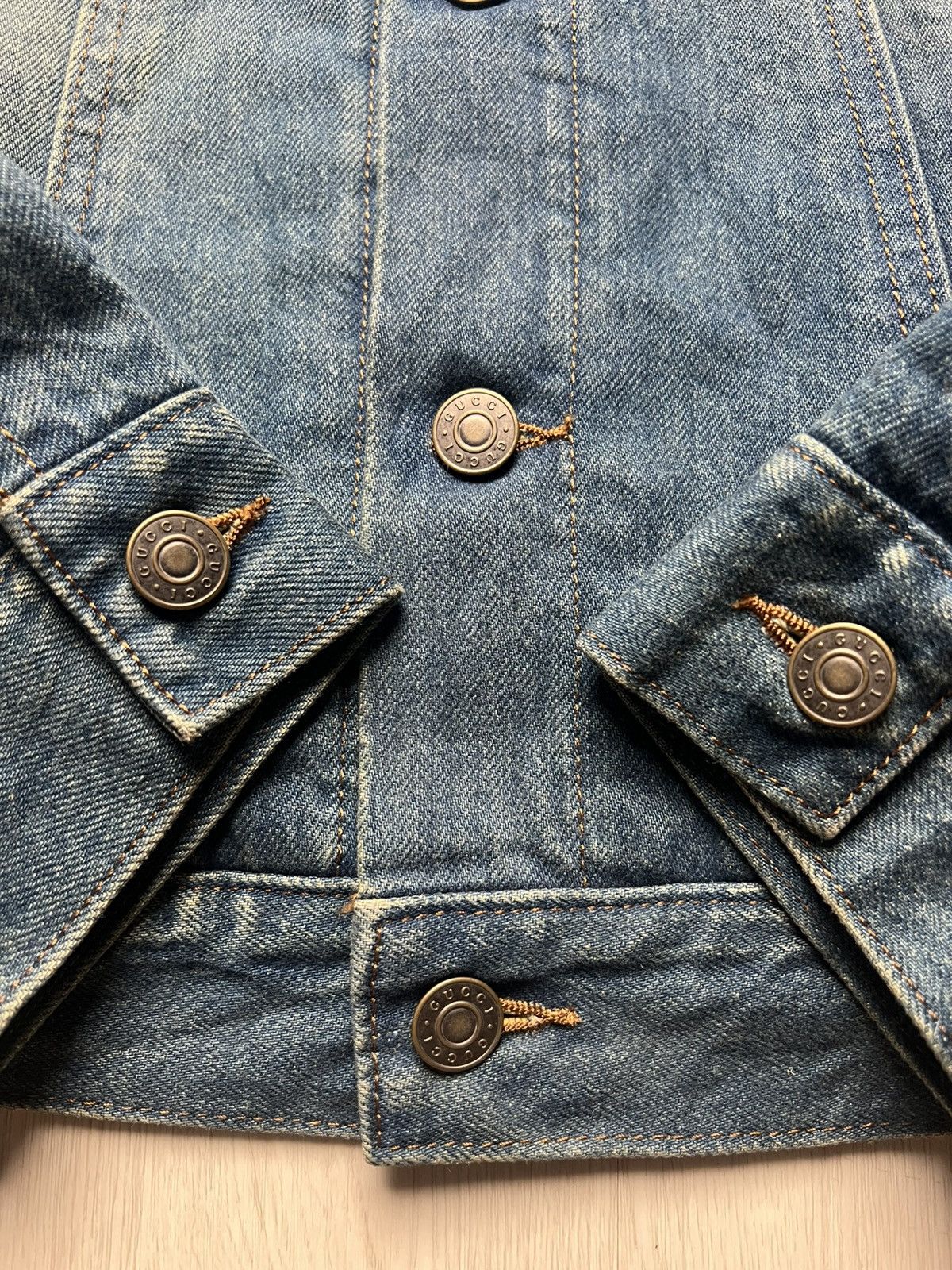 Gucci Gucci Mare Gothicum Embroidered Studded Denim Jacket Size US M / EU 48-50 / 2 - 5 Thumbnail