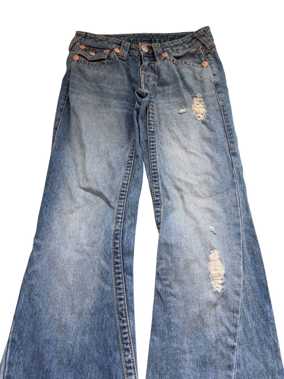 True Religion True Religion Washed Faded Flared Bootcut Jeans Joey Big T Size 28" / US 6 / IT 42 - 11 Thumbnail