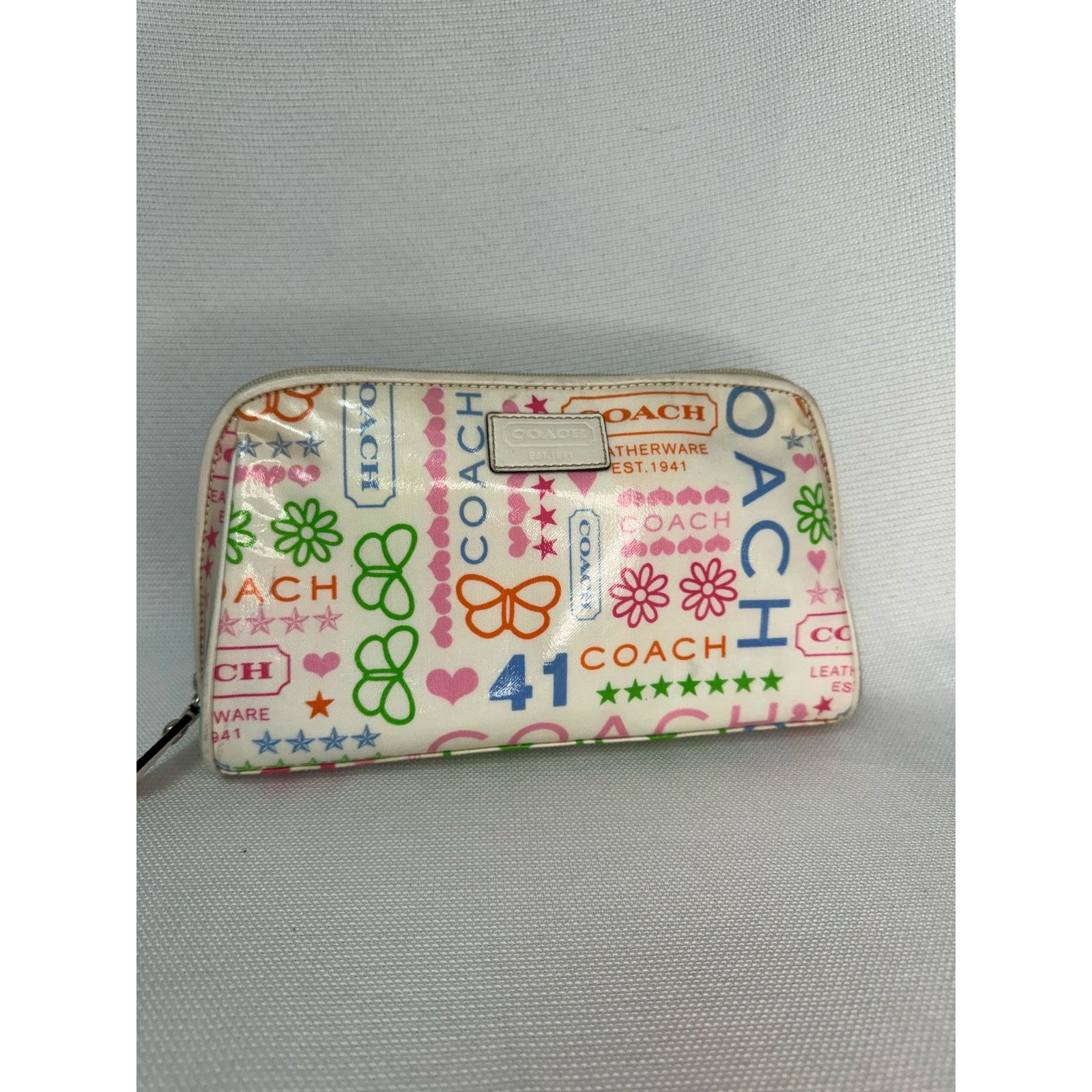Coach Coach Poppy Butterfly Flowers Makeup Cosmetic Case Y2K Grailed