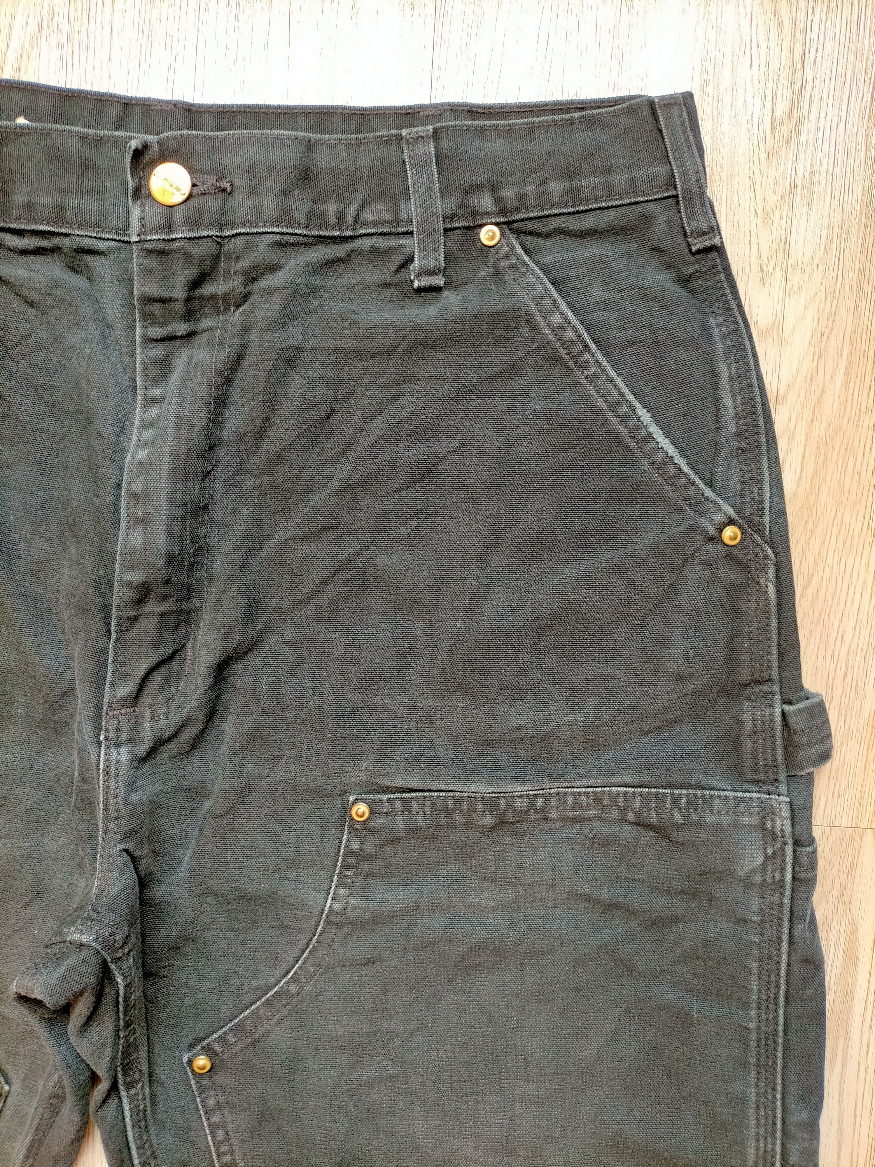 Carhartt Vintage Carhartt Double Knee Black Denim Size US 35 - 6 Thumbnail