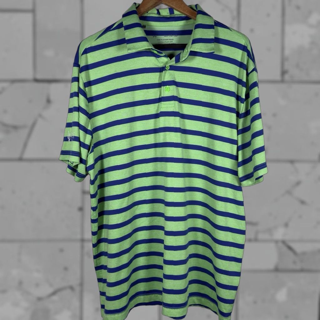 Under Armour Under Armour Polo Shirt Mens XL Striped Athletic Multicolor - Shirt, Mens, XL, Striped Polo, Athletic Fit Size US XL / EU 56 / 4 - 1 Thumbnail