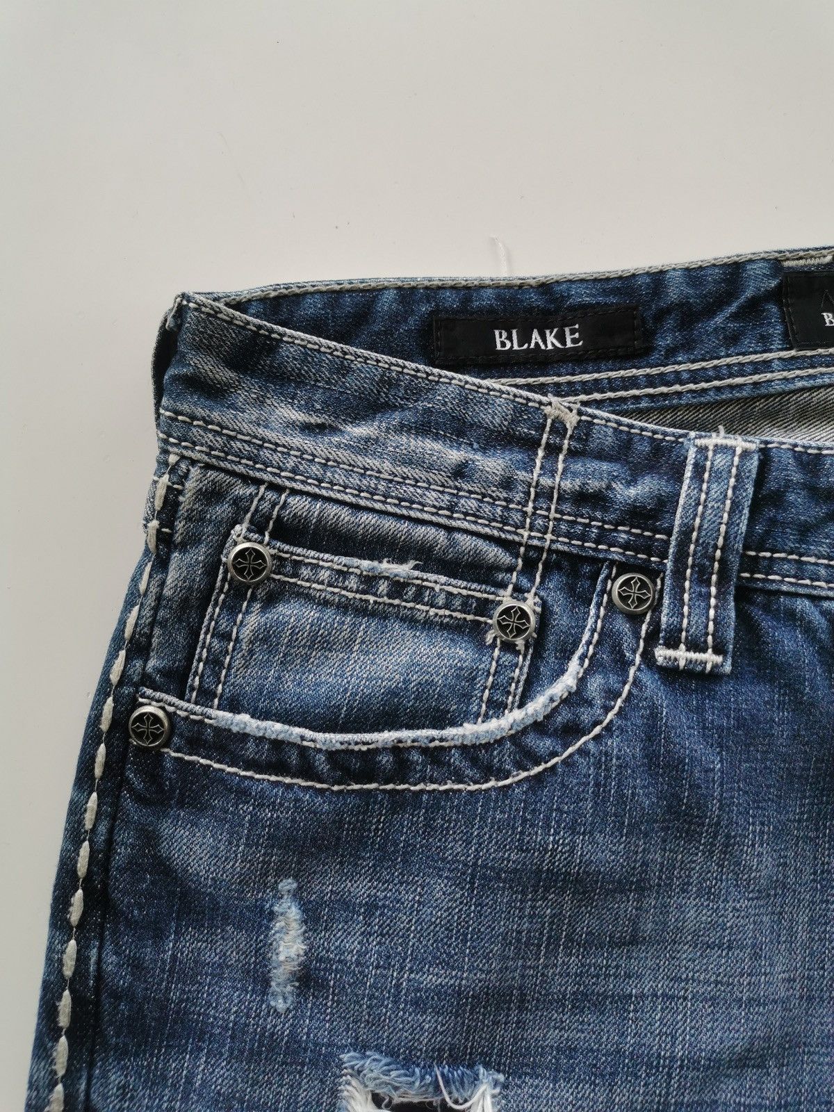 Affliction Y2k Affliction Distressed Denim Black Premium Size US 34 / EU 50 - 17 Thumbnail