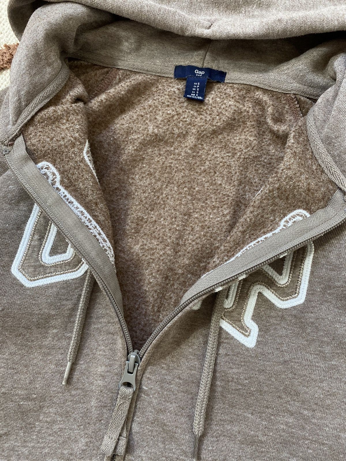 Gap BROWN ZIP HOODIE KANYE WEST STYLE Size S / US 4 / IT 40 - 4 Thumbnail