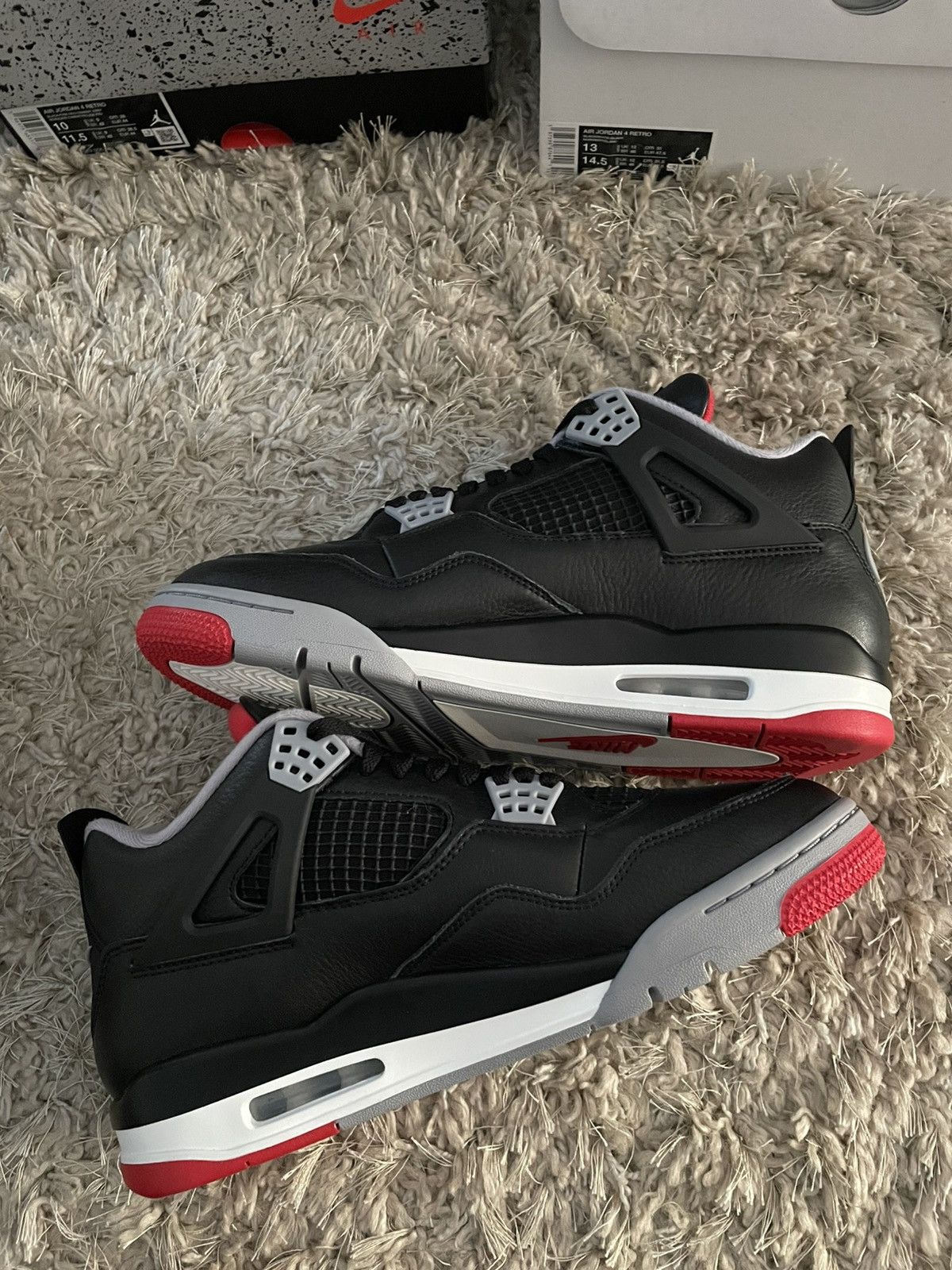 Jordan Brand Jordan 4 Bred Reimagined Size US 10.5 / EU 43-44 - 3 Thumbnail