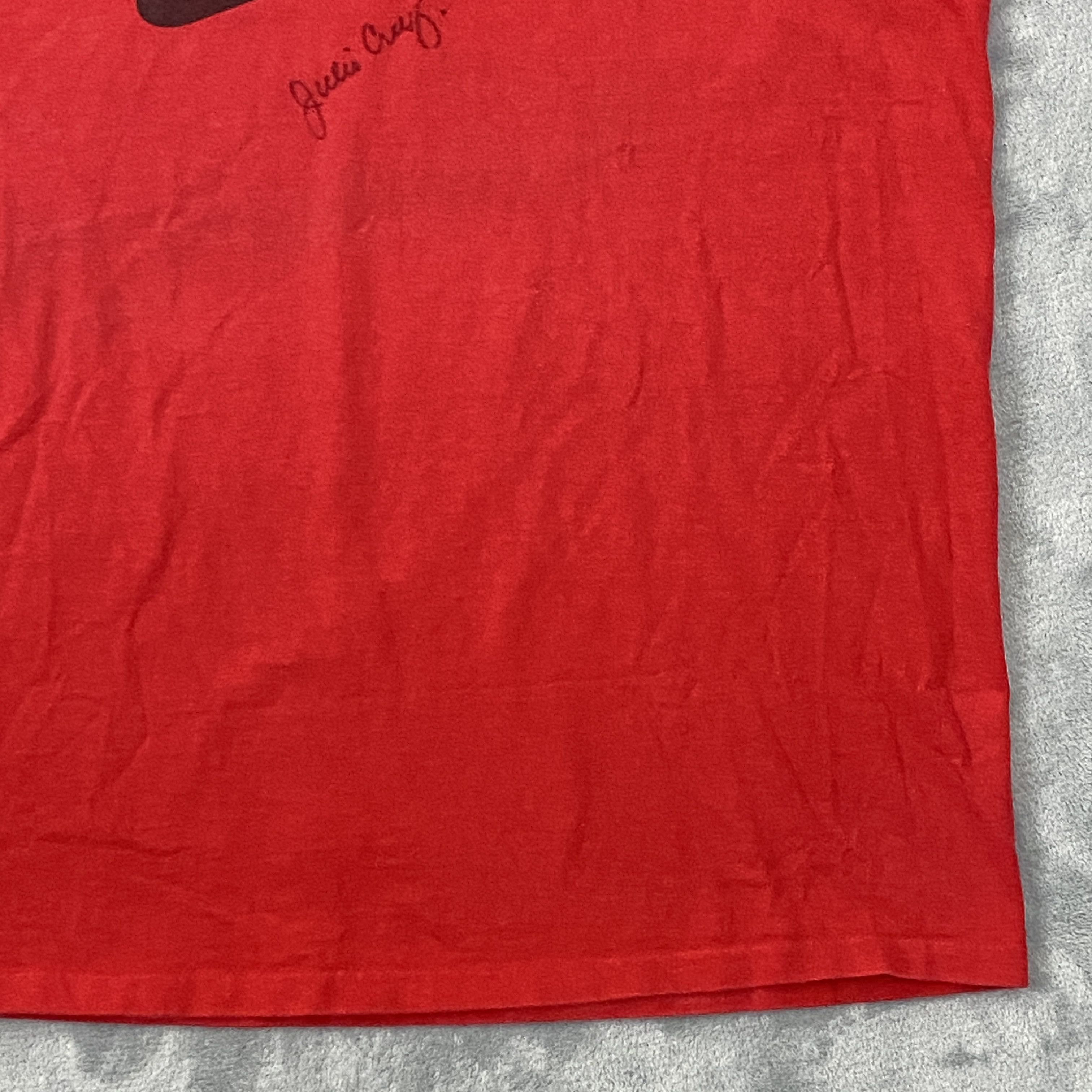 Nike × Vintage 80s JULIO CRUZ Hand Signed NIKE P.L.A.Y. T Shirt Men XL Size US XL / EU 56 / 4 - 9 Thumbnail