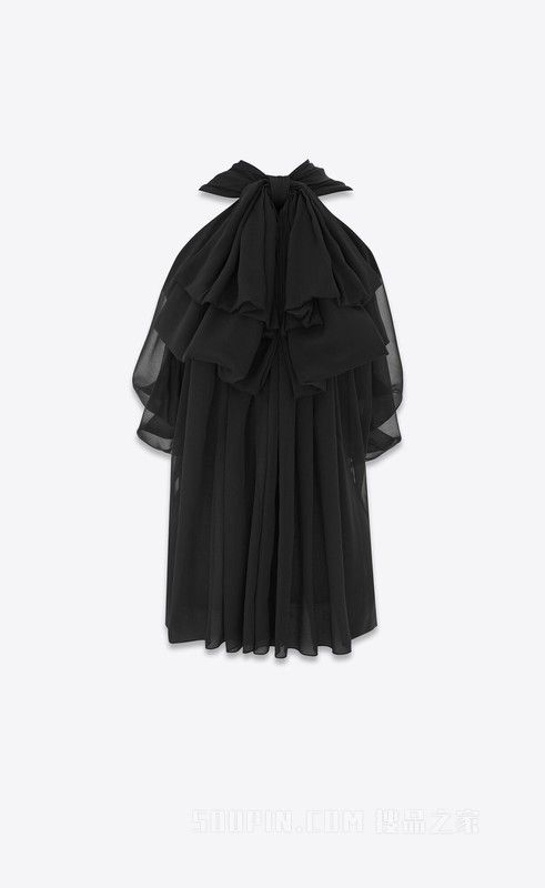Saint Laurent Paris o1tp1o0125 Blouses in Black Size XS / US 0-2 / IT 36-38 - 1 Preview