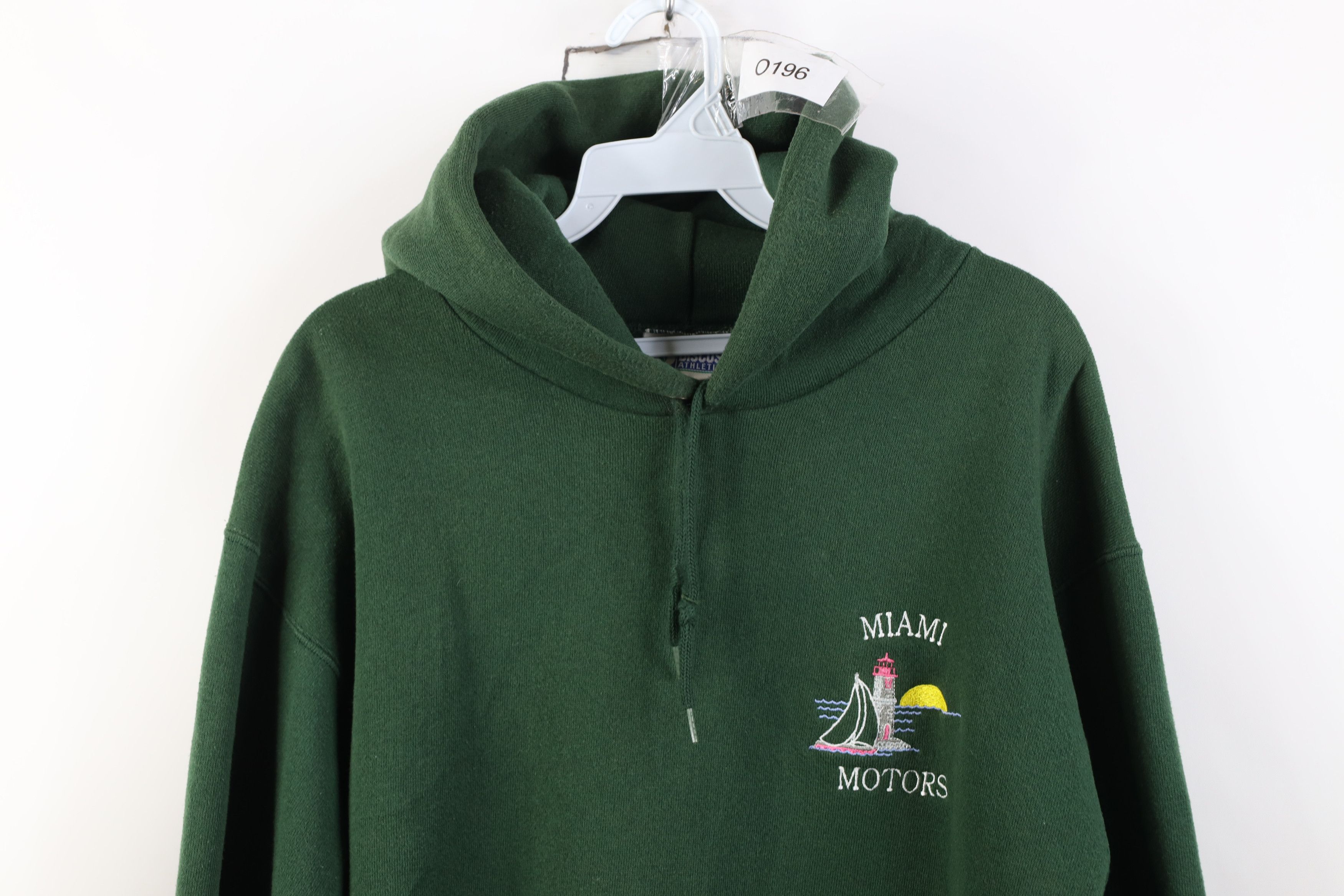 Vintage Vintage 90s Miami Motors Sailboat Boating Hoodie Sweatshirt Size US M / EU 48-50 / 2 - 2 Thumbnail