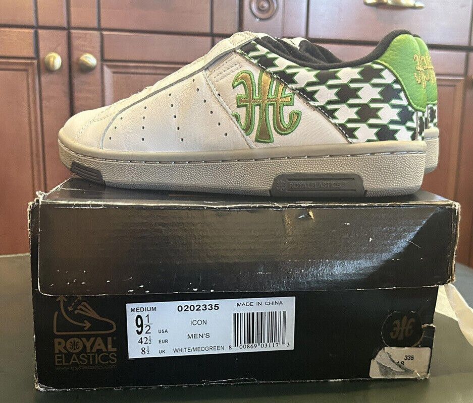 Royal Elastics Royal Elastics Mens Icon White Green Gold 0202335 Sz 9.5 NIB Size US 9.5 / EU 42-43 - 2 Thumbnail