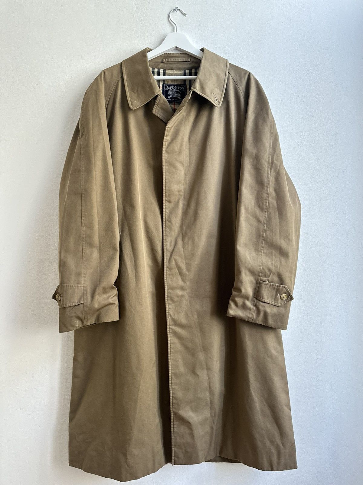 Burberry Burberry Vintage 90s Men's Luxury Old Money Long Trench Coat Size US L / EU 52-54 / 3 - 8 Thumbnail