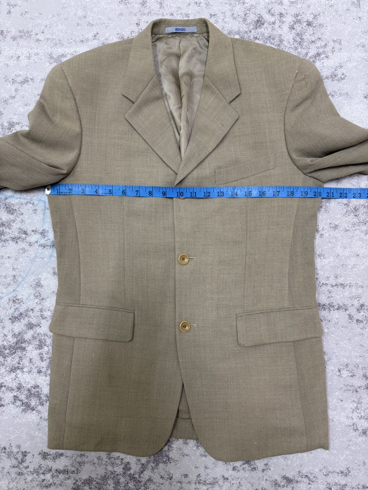 Kenzo VINTAGE 90s KENZO HOMME LINEN BLAZER Size 40S - 16 Thumbnail