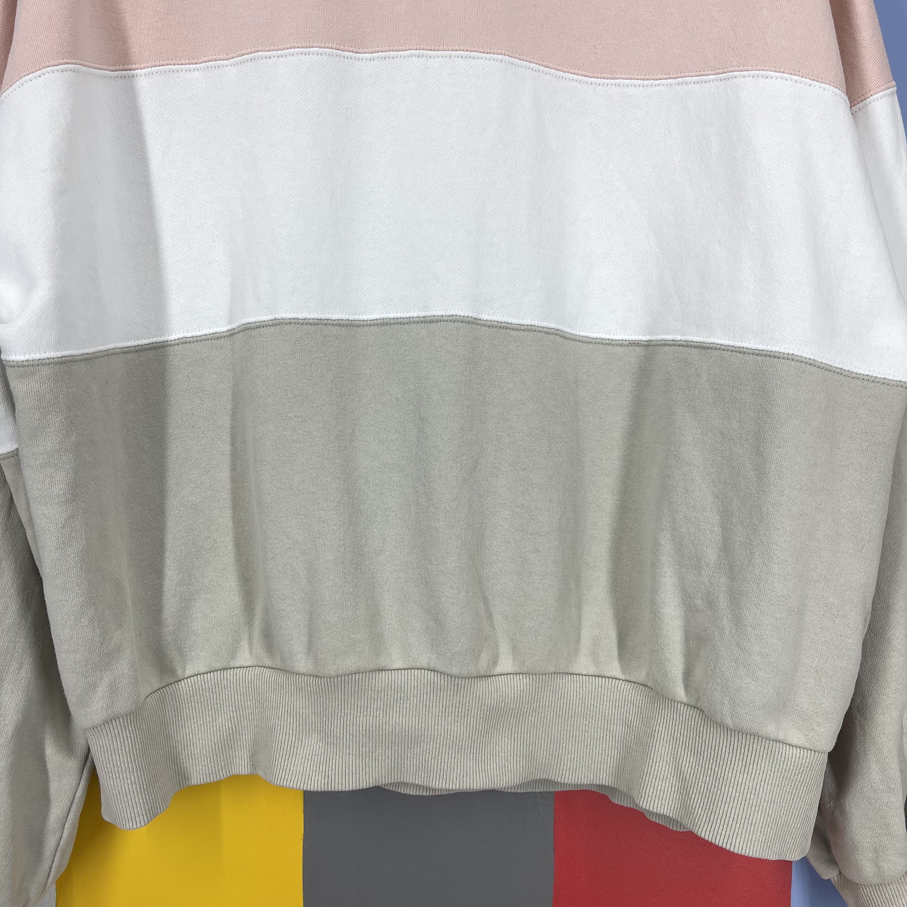 Lee 90’s LEE Striped Mock Crewneck Sweatshirt Size US L / EU 52-54 / 3 - 5 Thumbnail