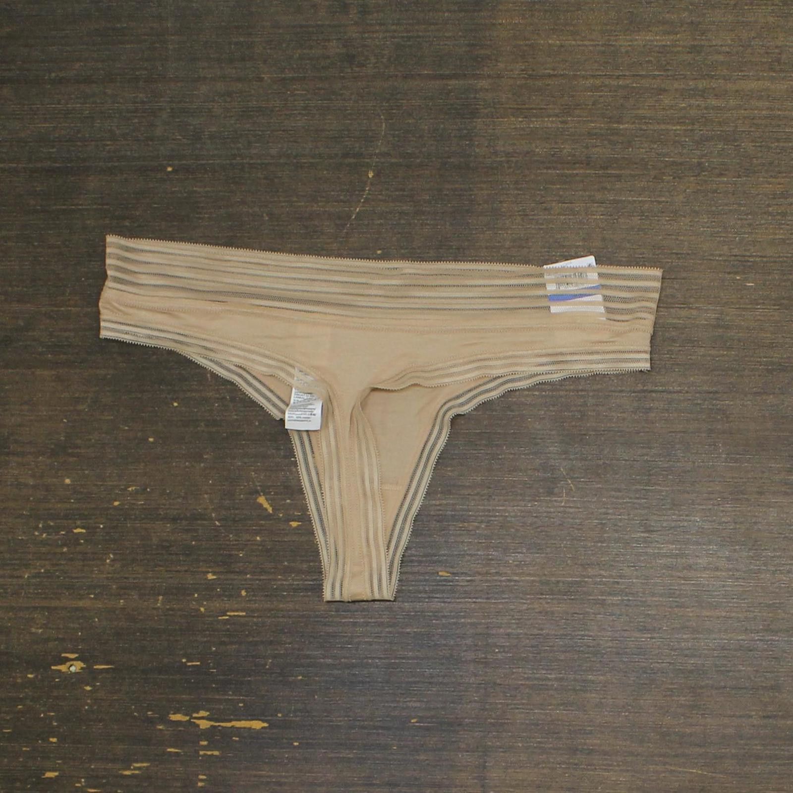 Calvin Klein Nwt Calvin Klein Soft Modal Thong Qd3670 Beige Brown Xl Size ONE SIZE - 2 Thumbnail