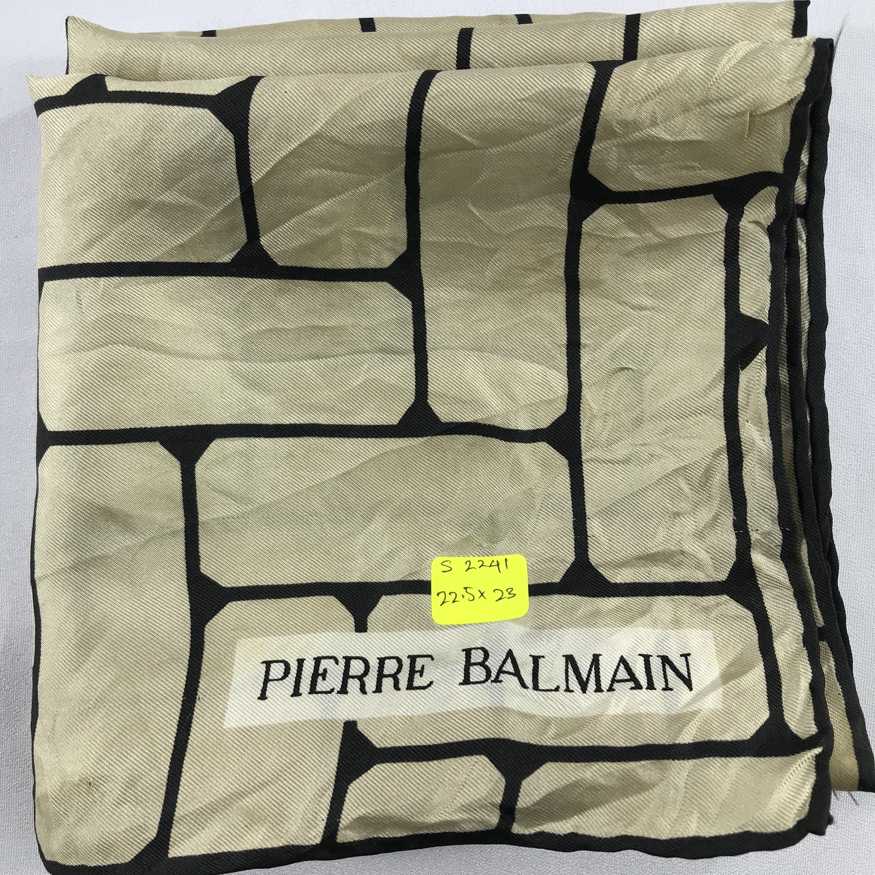 Pierre Balmain × Vintage Pierre Balmain Bandana / Handkerchief / Neckerchief - S2241 Size ONE SIZE - 5 Thumbnail