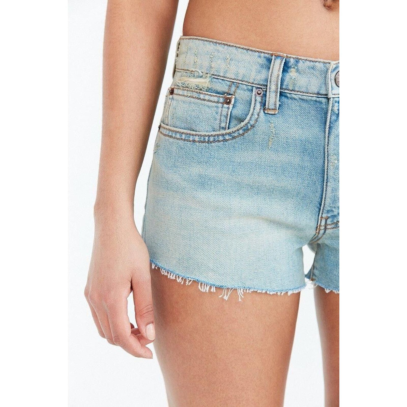 Brandit × Urban Outfitters Urban Outfitters Essential Mid-rise Denim Shorts by BANDIT Size 28" / US 6 / IT 42 - 3 Thumbnail