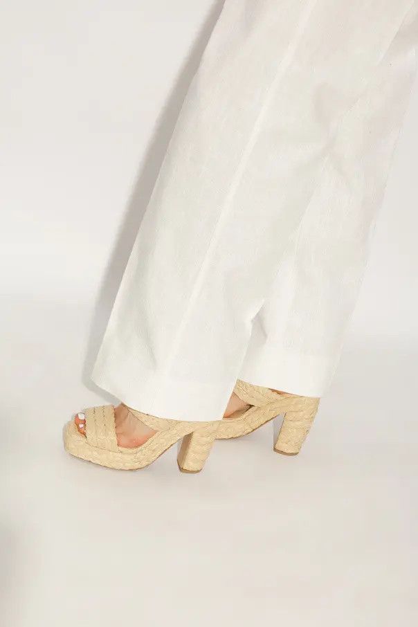 Bottega Veneta o1n1vont1125 Canalazzo Sandals in Beige Size US 10.5 / IT 40.5 - 5 Thumbnail