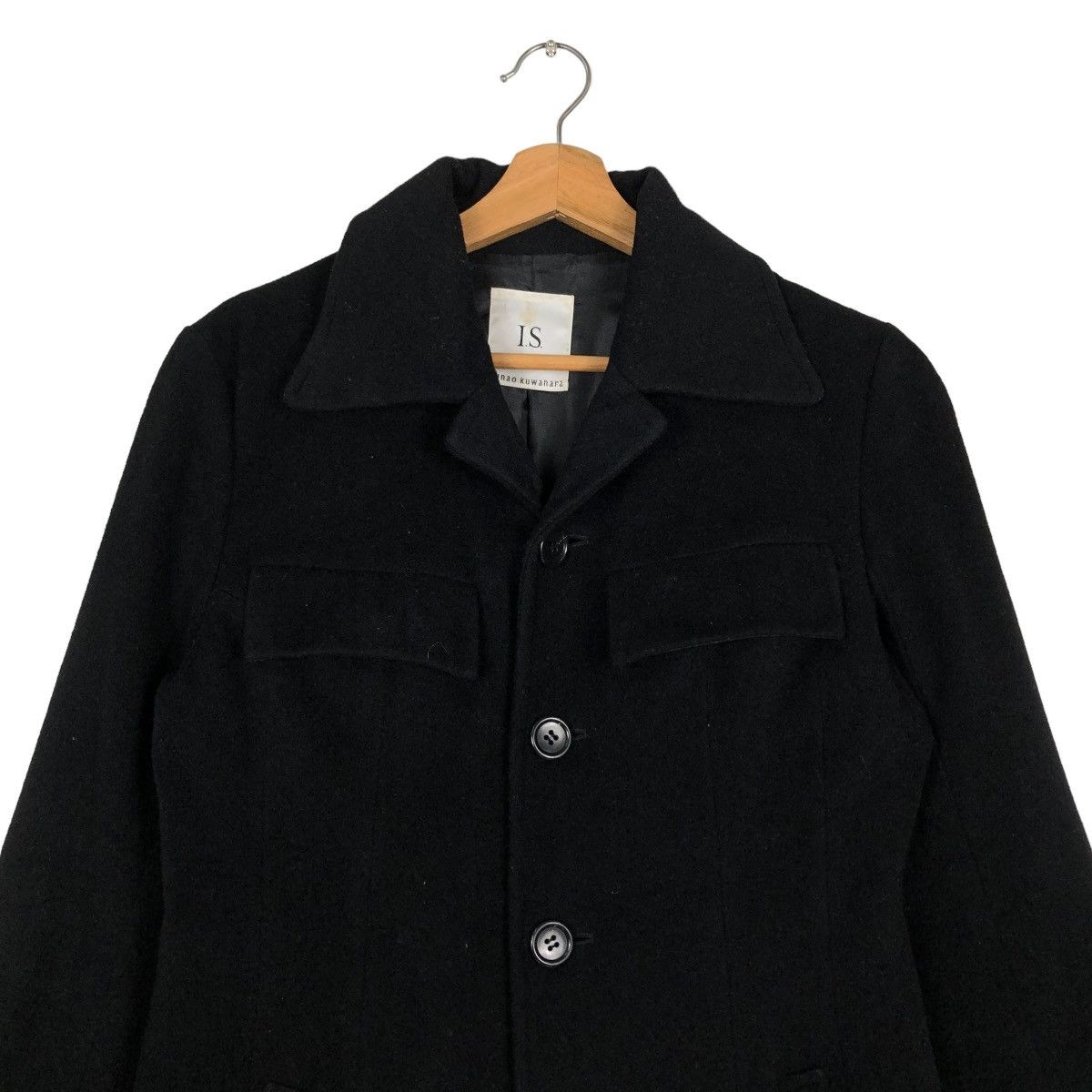 Issey Miyake 🔥VINTAGE WOOL JACKET IS SUNAO KUWAHARA DOUBLE COLLAR Size US M / EU 48-50 / 2 - 3 Thumbnail