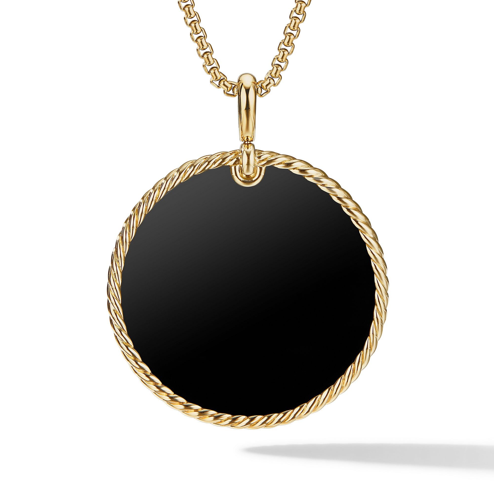 David Yurman o1w1db10525 D16987Pendant in 18K Yellow Gold with Black Onyx Size ONE SIZE - 1 Thumbnail