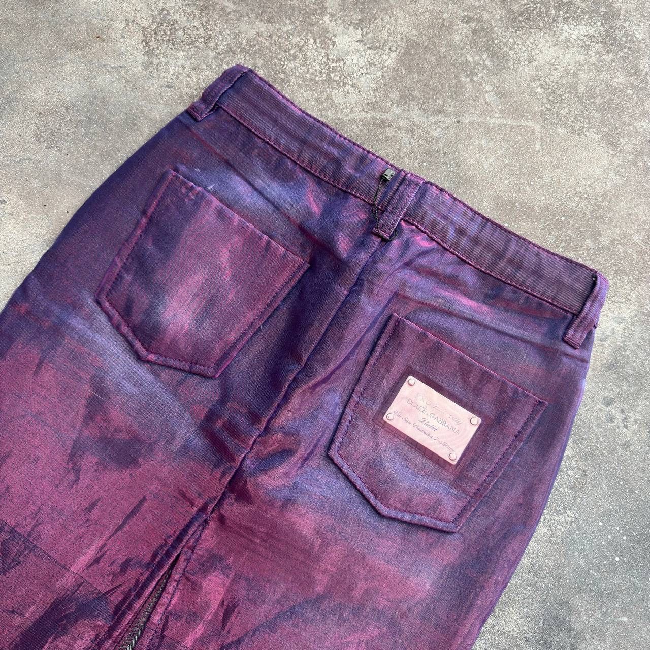 Dolce & Gabbana × Vintage Dolce & Gabbana Vintage Metallic Logo Skirt Size 27" / US 4 / IT 40 - 10 Thumbnail