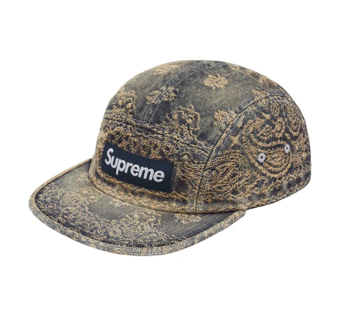 帽子 Supreme Bandana Jacquard Denim Camp Cap Supreme Bandana Jacquard Denim Camp Cap (SS25) | Urban