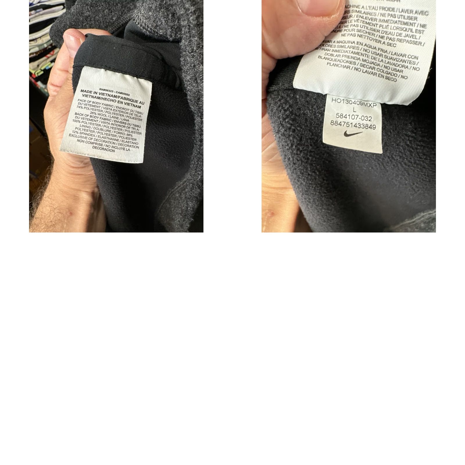 Nike Nike Womens Therma Fit Hooded Long Jacket Gray Full Zip Coat L Wool Tech Size L / US 10 / IT 46 - 9 Thumbnail